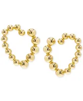 by Adina Eden 14k Gold-Plated Beaded Open Heart Drop Earrings