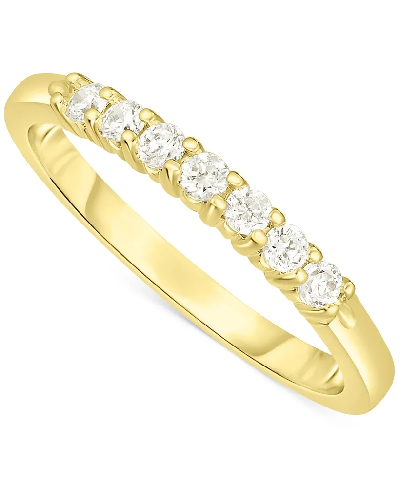 Diamond Seven Stone Polished Band (1/2 ct. t.w.) in 14k Gold