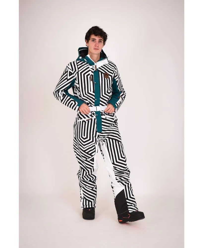 Fall Line Black & White Men's Ski Suit