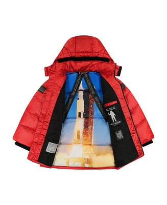 Space One Toddler Boys Galactic Puffer Jacket