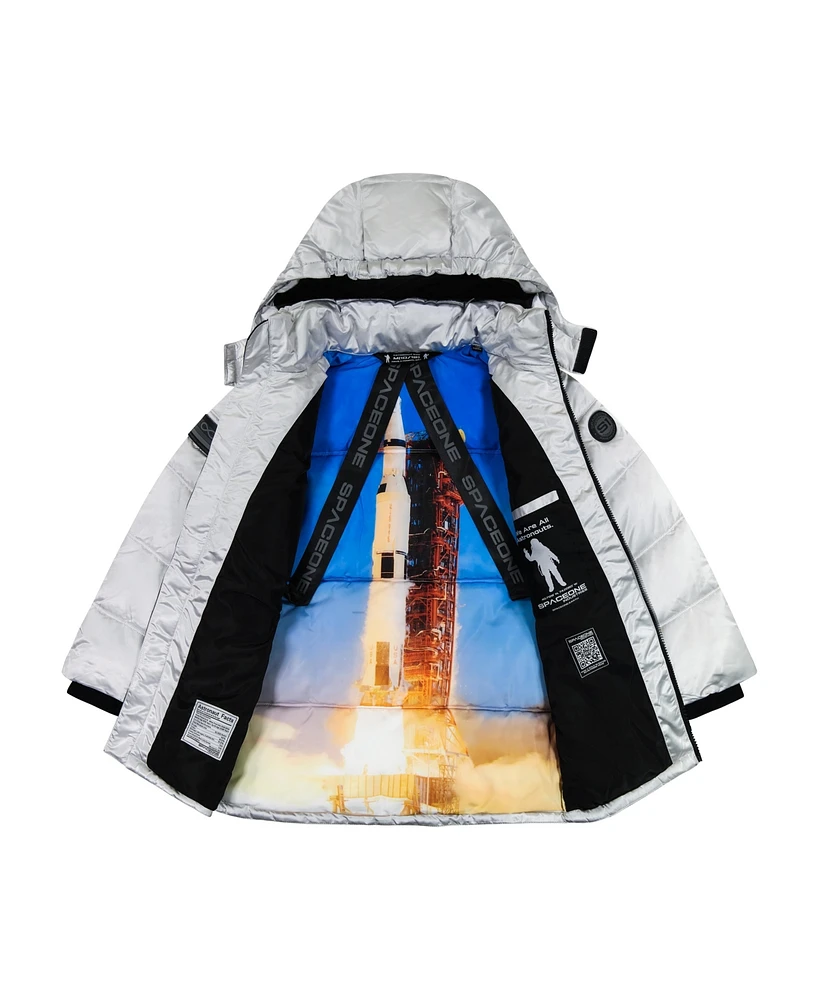 Space One Toddler Boys Galactic Puffer Jacket