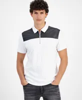INC Men's Regular-Fit Colorblocked Polo Shirt, Created for Macy's