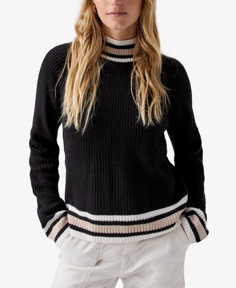 Sanctuary Women's Sporty Stripe Long-Sleeve Sweater