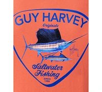 Guy Harvey Men's Short Sleeve Crewneck Graphic Pocket T-Shirt