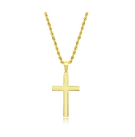 Stainless Steel Polished Cross Necklace