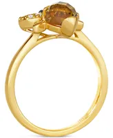 Le Vian Chocolatier Cinnamon Citrine (7/8 ct. t.w.) & Diamond (1/8 ct. t.w.) Bee Ring in 14k Gold