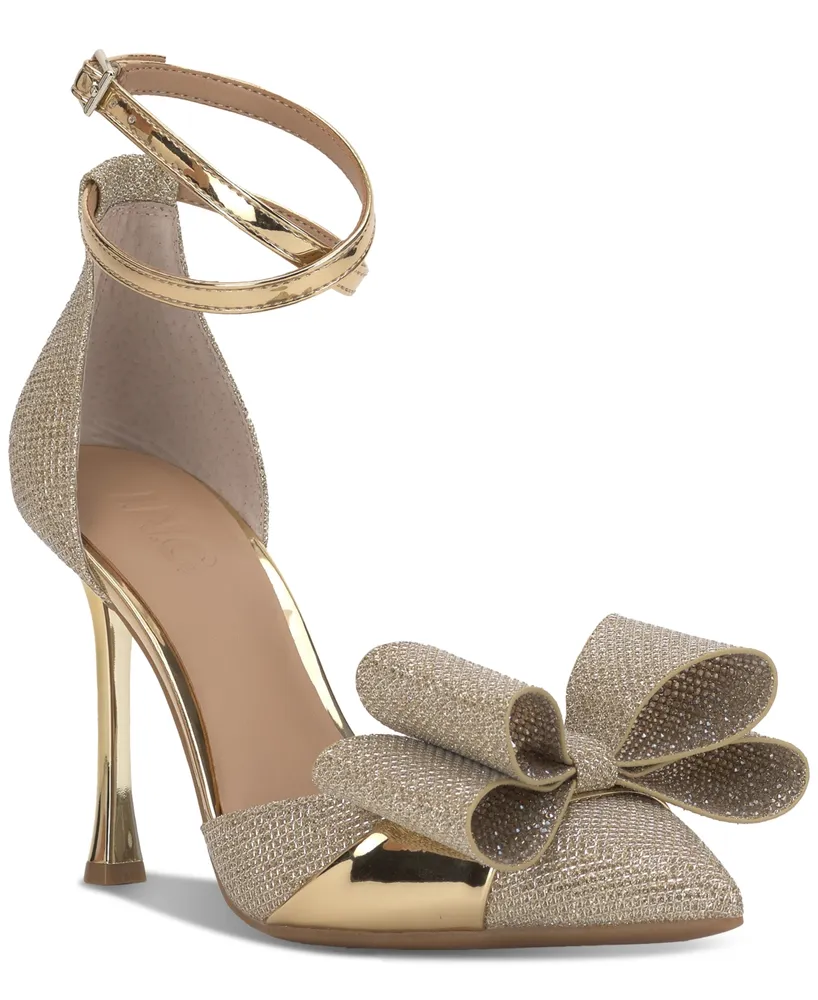 I.n.c. International Concepts Women's Saori Bow Ankle-Strap Pumps, Created for Macy's