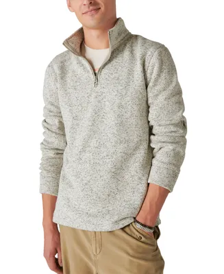 Lucky Brand Men's Los Feliz Half-Zip Mock Neck Sweater