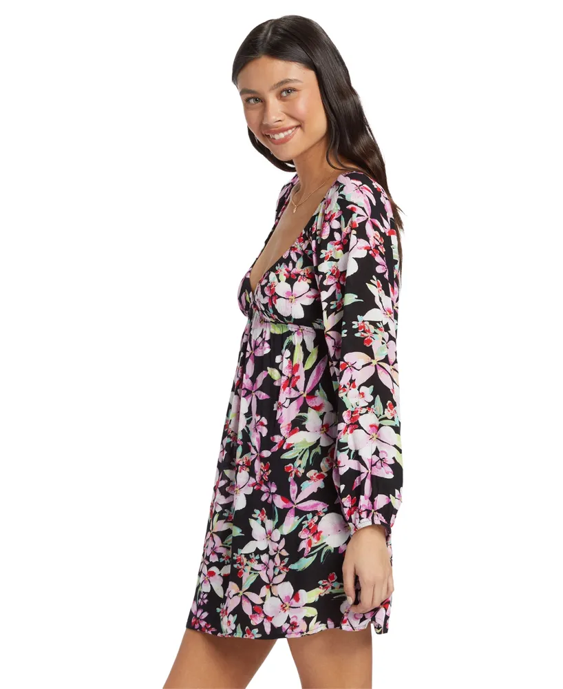 Roxy Juniors' Sweetest Shores Floral-Print Mini Dress