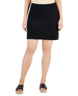 Jm Collection Women's Solid Pull-On Skort, Created for Macy's