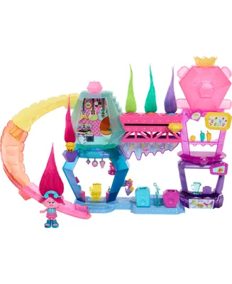 Trolls DreamWorks Band Together Mount Rageous Playset with Queen Poppy Doll, 25+ Accessories - Multi