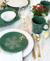 Fiesta Jade Snowflake Luncheon Plate