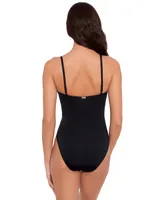 Lauren Ralph Women's V-Wire One-Piece Swimsuit