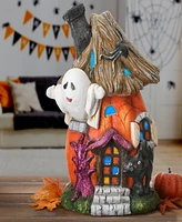 National Tree Company 18" Pumpkin Haunted House with Led Light