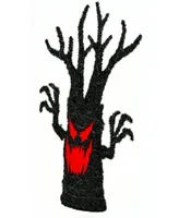 National Tree Company 48" Pre-Lit Frightening Face Halloween Tree