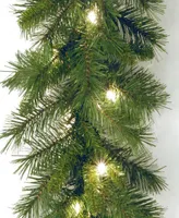 National Tree Company 9' x 10" Winchester Pine Garland with 50 Clear Lights