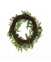 National Tree Company 24" Mixed Leaves Christmas Wreath