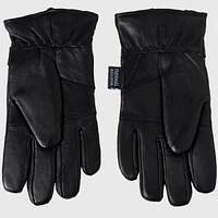 Alpine Swiss Mens Gloves Dressy Genuine Leather Warm Thermal Lined Wrist Strap