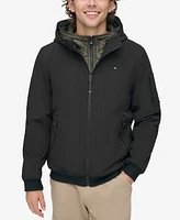 Tommy Hilfiger Men's Hoodie Bomber Combo Jacket