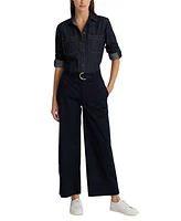 Lauren Ralph Lauren Petite Dark Denim Shirt