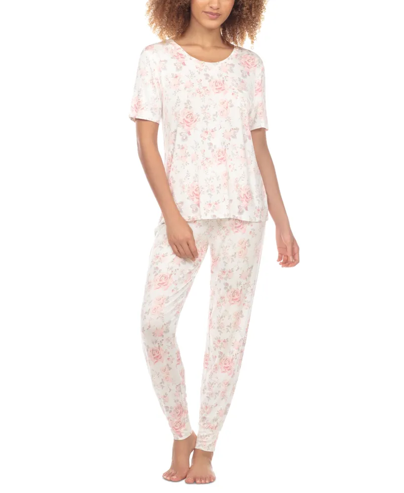 Honeydew Women's Happy Place 2-Pc. Printed Pajamas Set