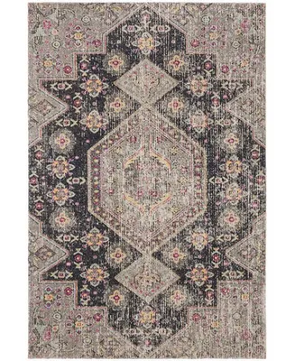 Safavieh Montage MTG365 Black and Multi 3' x 5' Outdoor Area Rug