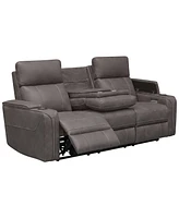 Avenger 85.8" Fabric with Dropdown Table Power Reclining Sofa