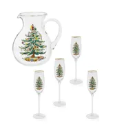 Spode Christmas Tree Brunch Glassware Set, 5 Piece