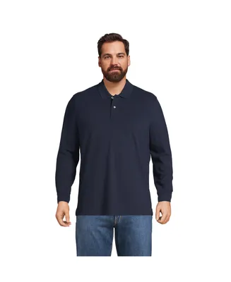 Lands' End Men's Comfort First Long Sleeve Mesh Polo Shirt
