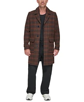 Marc New York Men's Bexar Plaid Overcoat