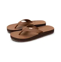 Feelgoodz Men's Zensole Kinderz Faux Leather Flip-Flop Thong Sandals