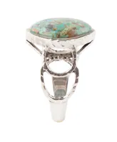 Barse Hypnosis Genuine Turquoise and Sterling Silver Abstract Ring