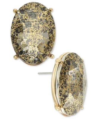 I.n.c. International Concepts Oval Stone Button Earrings, Created for Macy's