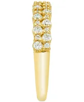 Diamond Double Row Band (1/2 ct. t.w.) in 14k Gold