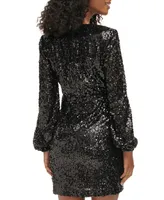 Karl Lagerfeld Paris Women's Sequined Sheath Dress