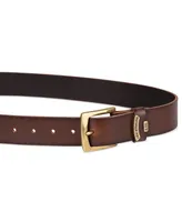 Levi's Men's Gold Buckle Leather Belt