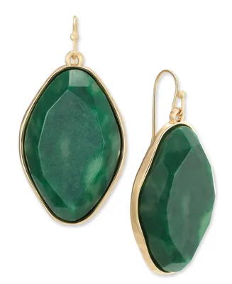 Style & Co Oval Color Stone Drop Earrings, Created for Macy's