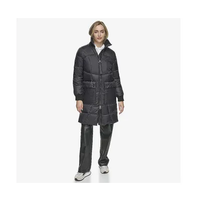 Pavia Quilted Faux Down Coat