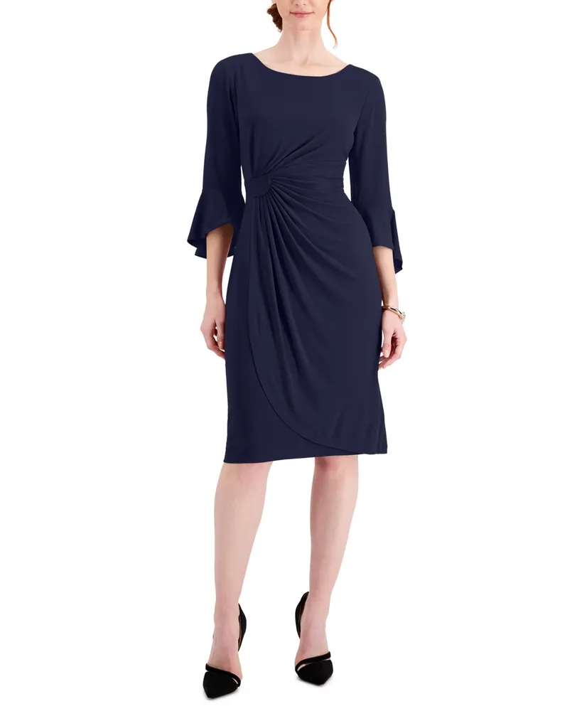 Connected Petite Side-Tab Sheath Dress