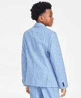 Big Boys Classic Fit Linen Suit Jacket