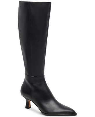 Dolce Vita Women's Auggie Wide-Calf Pointed-Toe Kitten-Heel Tall Dress Boots