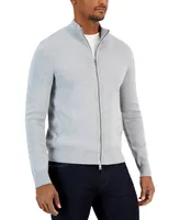 Michael Kors Men's Double Knit Zip-Front Sweater Jacket