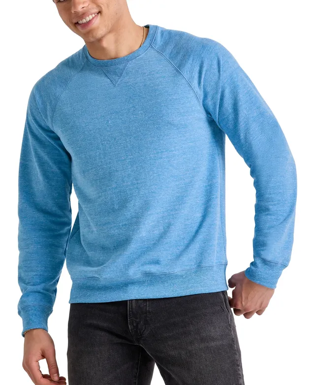 Hanes Originals Men's French Terry Sweatshirt, Tri-Blend Crewneck  Sweatshirt for Men