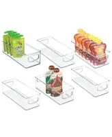 mDesign Plastic Stackable Kitchen Storage Organizing Bin