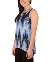 Ny Collection Petite Sleeveless Pointed Hem Top