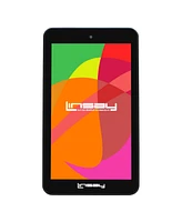 Linsay New 7" Tablet Quad Core 64GB Storage Android 13 with Pink Case