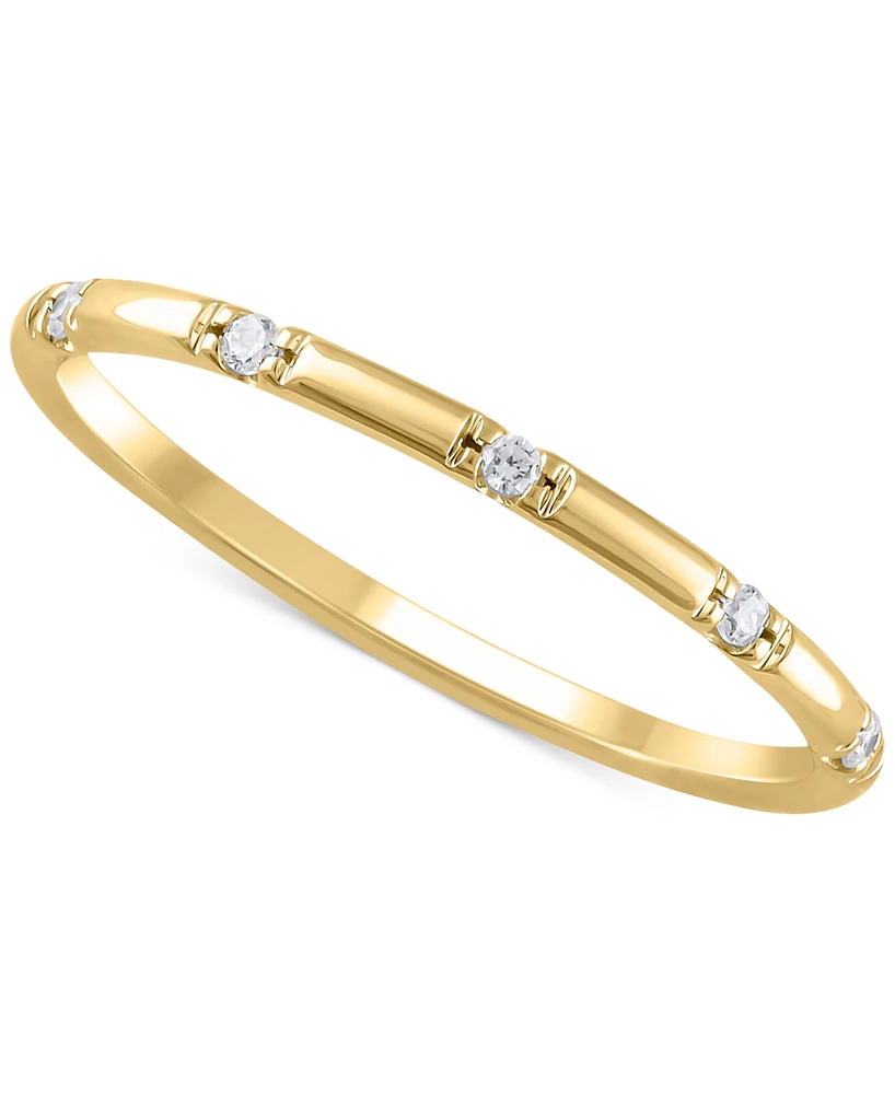 Igi Certified Diamond Narrow Band (1/20 ct. t.w.) 14k Gold