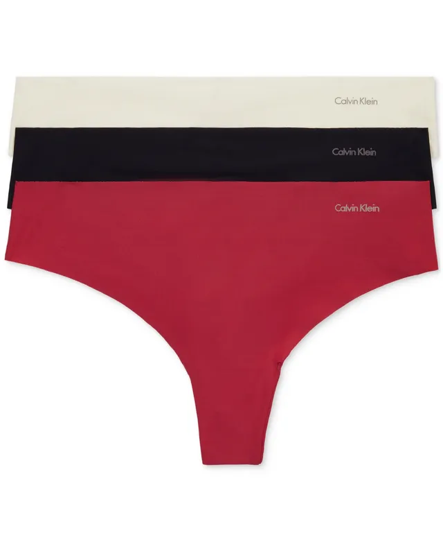 Calvin Klein Women's Invisibles High-Waist Thong Underwear QD3864 - Macy's