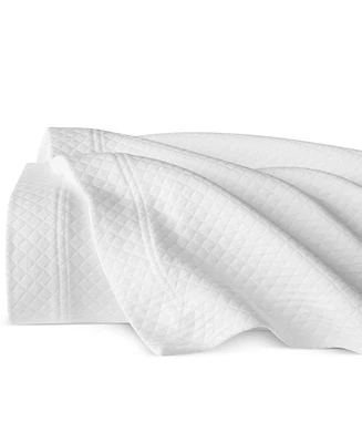 Sferra Rombo Cotton Coverlet, Full/Queen