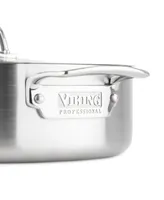 Viking Professional 5-Ply Stainless Steel 6.4-Quart Casserole Pan